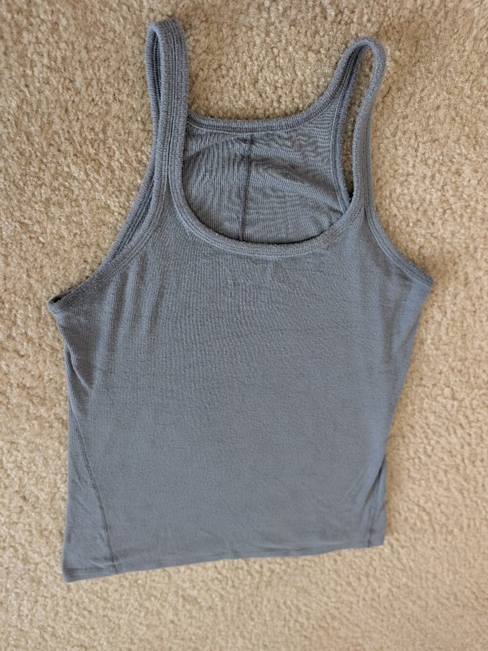 LuLu Lemon Hold Tight Thin Strap Racerback Tank Top -Grey- Size 4